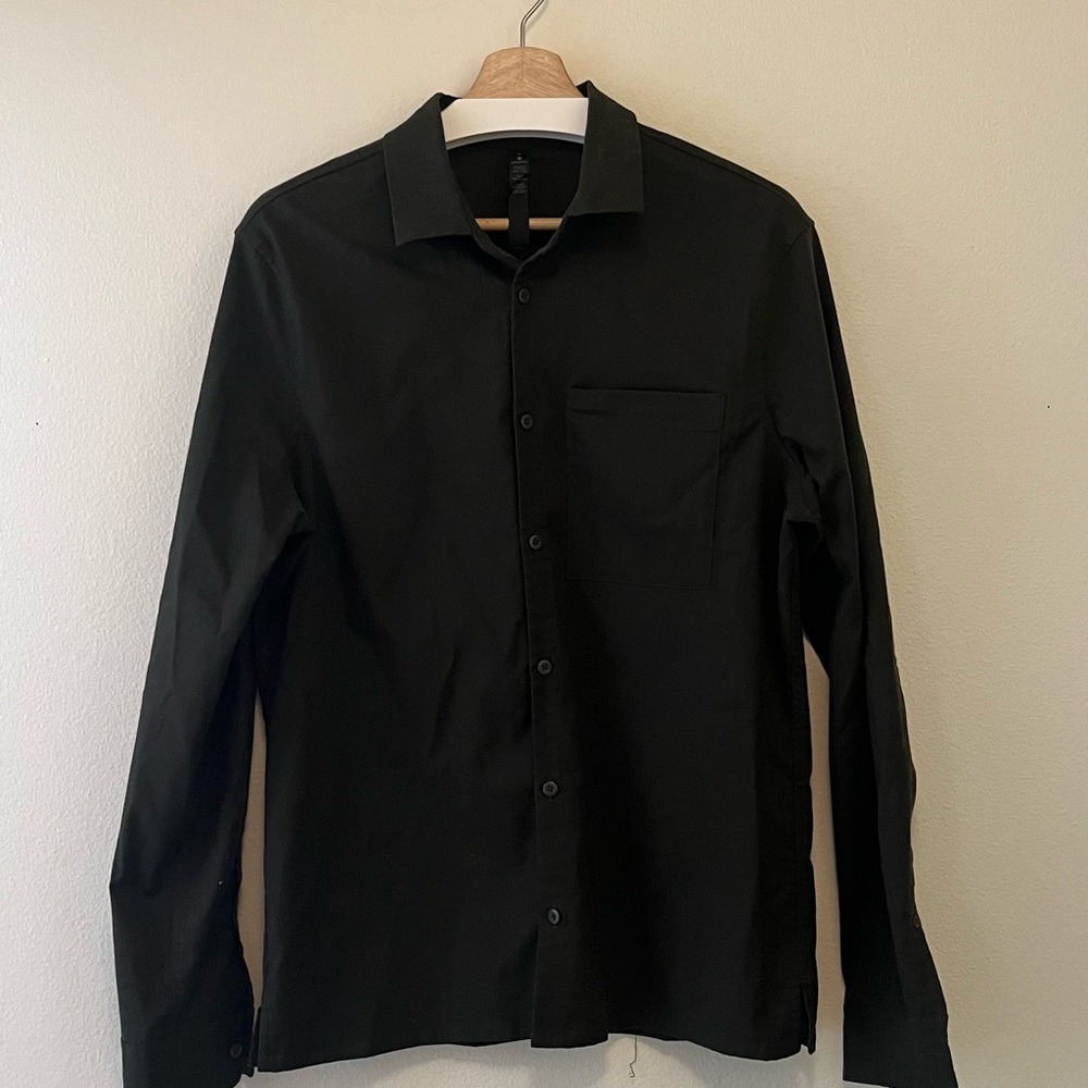 Lululemon Dark Green Dress Shirt